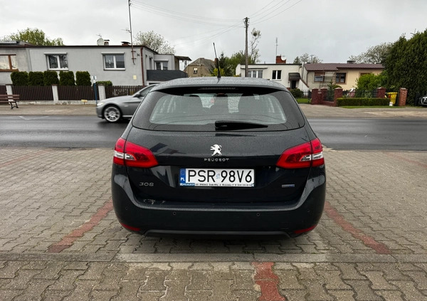 Peugeot 308 cena 35000 przebieg: 193780, rok produkcji 2015 z Myszków małe 79